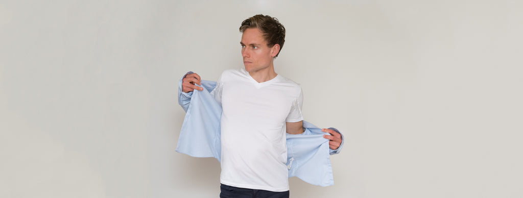 Hygienicshirt anti zweet shirt minder zweten shirt blokkeert zweet minder transpireren geen natte oksels anti transpirant shirt kleding